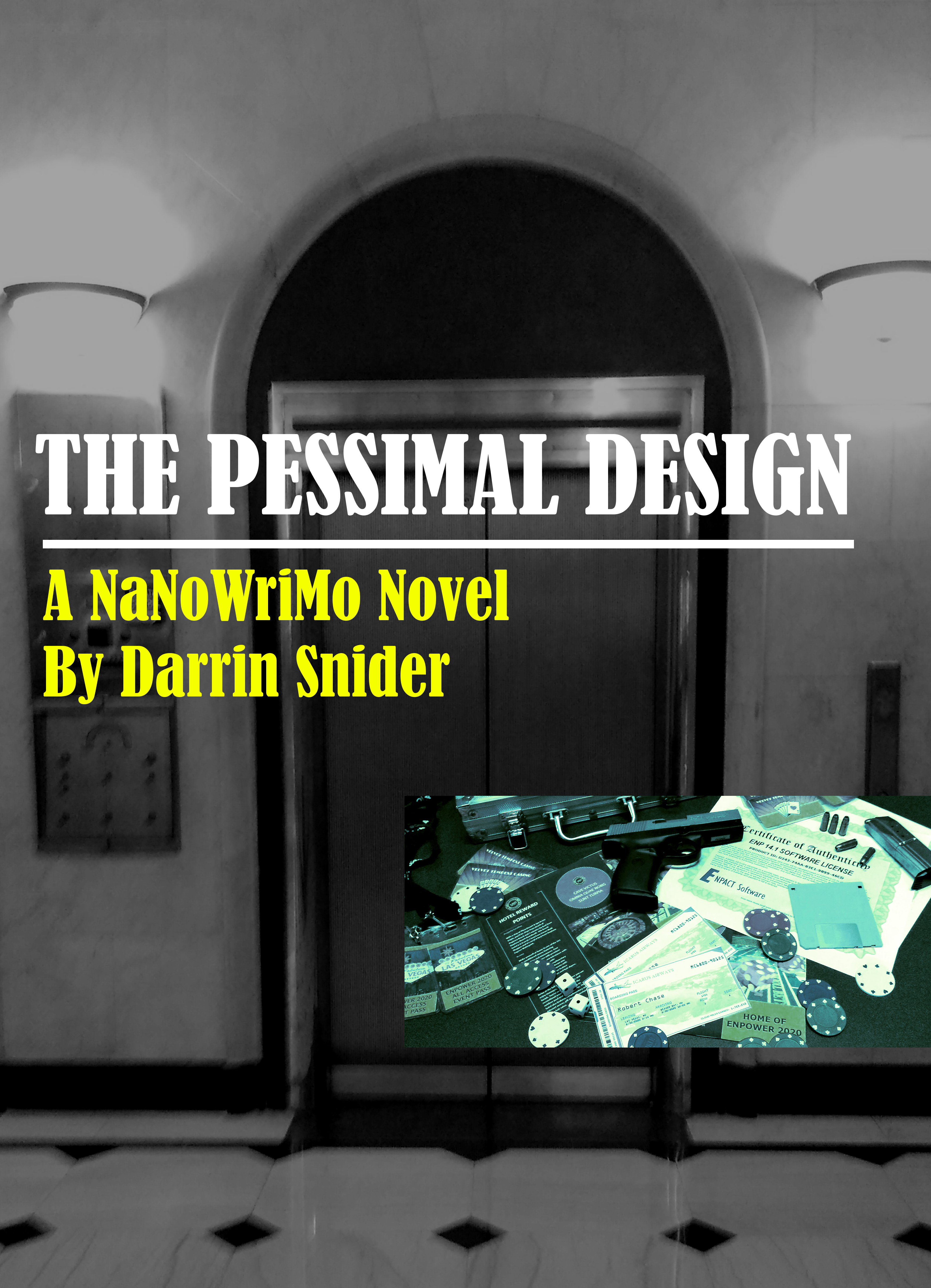 My cover mock-up. A parody of those baffling Addison-Wesley tech manual covers. Mine, of course, is baffling on purpose.